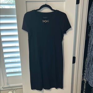 Talbots Black Dress with Gold Accent